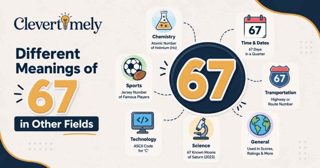 Different Meanings of 67 in Other Fields