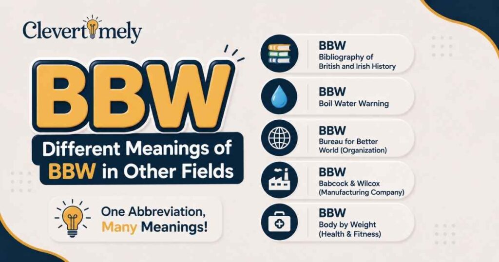 Different Meanings of BBW in Other Fields