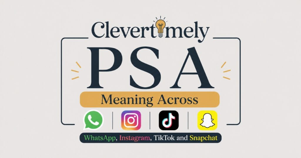 PSA Meaning in Social Media