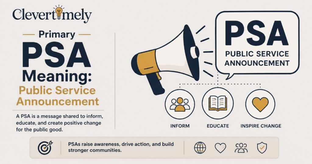Primary PSA Meaning: Public Service Announcement