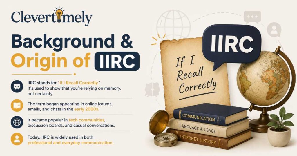 Background & Origin of IIRC