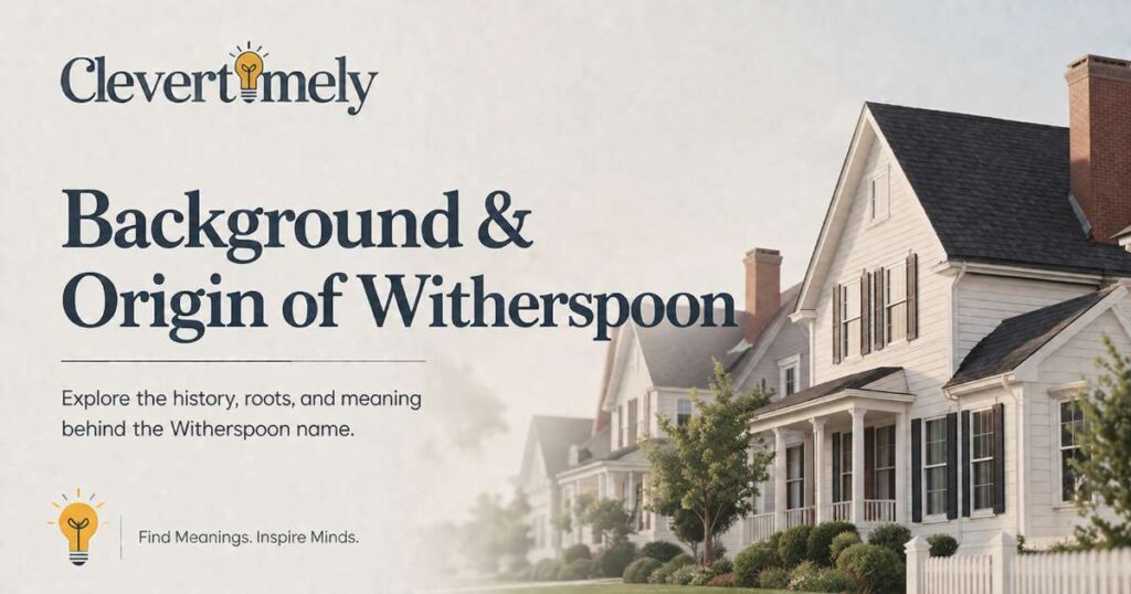 Background & Origin of Witherspoon