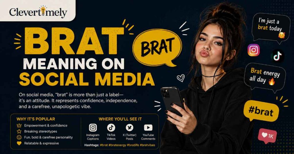 Brat Meaning on social Media